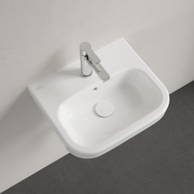 Villeroy & Boch Architectura fontein - 45x38cm - met kraangat - met overloop - White Alpine (glans wit)