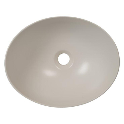 Plieger Scale bac à encastrer en céramique ovale 39x32x17,5cm blanc mat