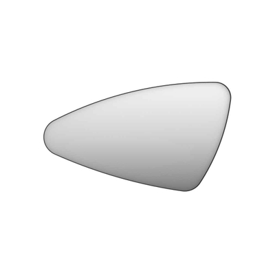 INK SP22 Miroir - 120x4x70cm - organique - dans un cadre en acier - aluminium noir mat à gauche