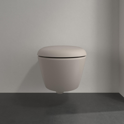 Villeroy & Boch Antao wandcloset zonder spoelrand - wandhangend - met TwistFlush - Almond CeramicPlus