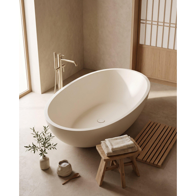 Saniclass Torino Bad - 170x90x50cm - solid surface - off-white