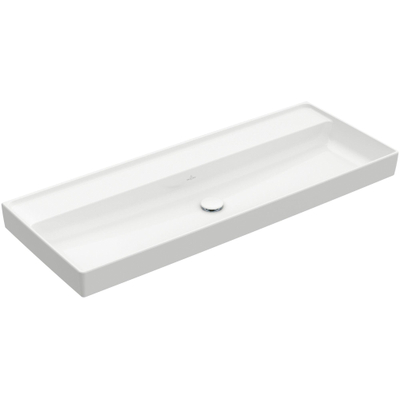 Villeroy & Boch Collaro lavabo à poser sur meuble - 120x47cm - sans trop-plein sans trous de robinetterie blanc