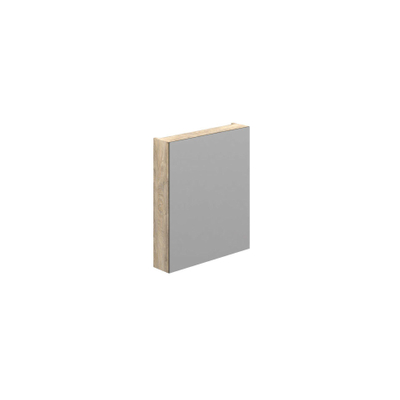 Thebalux Type D spiegelkast – 60x70 cm – indirecte LED – linksdraaiend – Sequoia structuur