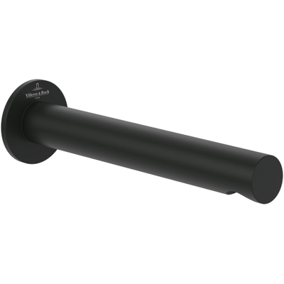 Villeroy & Boch Loop & Friends badtoevoer - voor wandmontag - 225mm - mat zwart