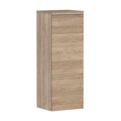 Hansgrohe Xelu Q Armoire mi-haute - 106.5x40x35cm - 1 porte - poignée blanc mat - fermeture douce - charnière à droite - natural oak