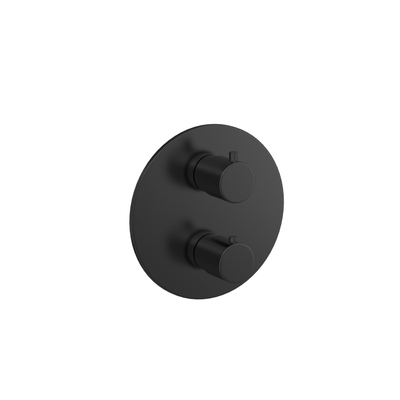 Hotbath Buddy Inbouwthermostaat 2 weg-stop-omstel - Geborsteld zwart PVD