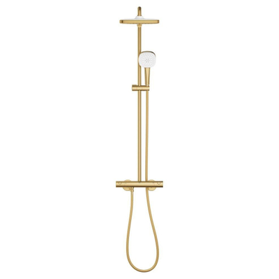 GROHE Tempesta 250 Cube doucheset - 8.0 l/min - geborsteld cool sunrise (goud)