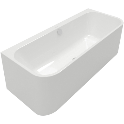 Villeroy & Boch Architectura Bad - 180x80cm back to wall - White (zwart)