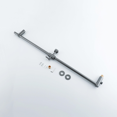Fortifura Calvi Glijstang - met geïntegreerde - wandaansluitbocht - 90cm - PVD - geborsteld gunmetal (antraciet)