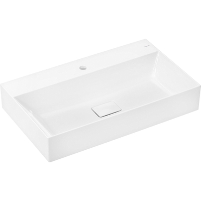 Hansgrohe Xevolos E wastafel - 80x48x14cm - 1 kraangat - opzet - smartclean - wit