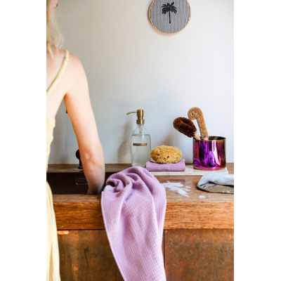 Wellmark CA 50x70cm torchon - 2 pièces - waffle lilac