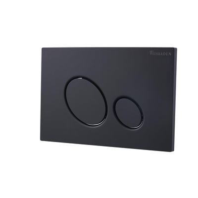 Wiesbaden X10 drukplaat voor inbouwreservoir mat zwart