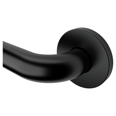Haceka Kosmos Comfort Barre d'appui murale - 45cm - courbée - noir mat