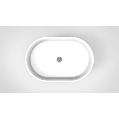 Arcqua Case Vasque à poser Ovale 55x36cm Blanc brillant