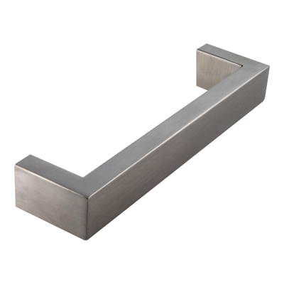 BRAUER Poignée de meuble en applique - 12.8cm - modèle D - matériau inox - aluminium