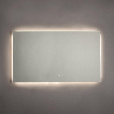 FugaFlow Eccelente Arredo Miroir salle de bain 120x70cm avec éclairage LED indirect et interrupteur capteur