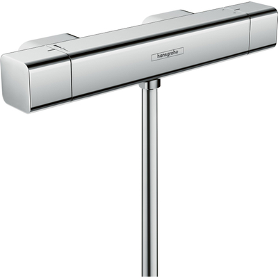 Hansgrohe Ecostat E Douchekraan - thermostatisch - zonder omstel - met koppelingenHOH=15cm - thermostaat - hoogglans chroom