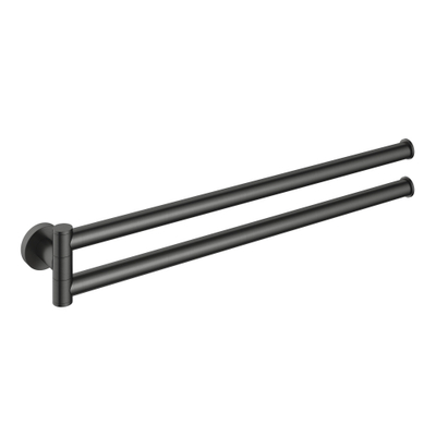 Hotbath &MORE Handdoekhouder draaibaar MBP - PVD - geborsteld zwart
