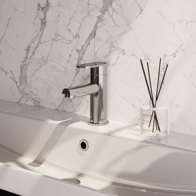 Brauer Chrome Edition Wastafelmengkraan opbouw - laag - model C - chroom SHOWROOMMODEL