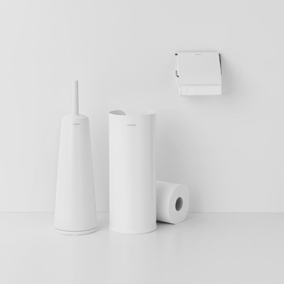 Brabantia ReNew Ensemble d'accessoires WC - en 3 parties - blanc