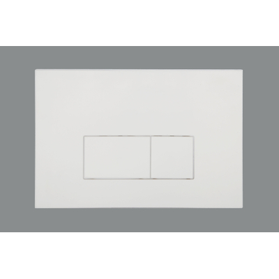 QeramiQ Push Plaque de déclenchement DualFlush pour bâti-support Geberit UP320 ABS rectangulaire Blanc brillant
