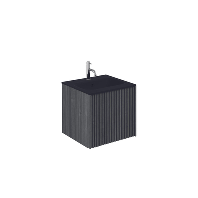 Crosswater Limit Meuble sous vasque - 50x45x46.5cm - steelwood/anthracite (hout)