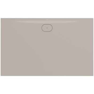Villeroy & Boch Ecora douchebak - 160x100x3.5cm - afvoer lange zijde - almond (beige)