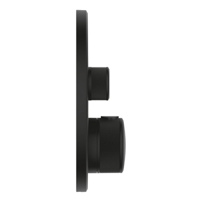 Grohe Grohtherm SmartControl Afdekset - thermostatisch - rond - phantom black (zwart)