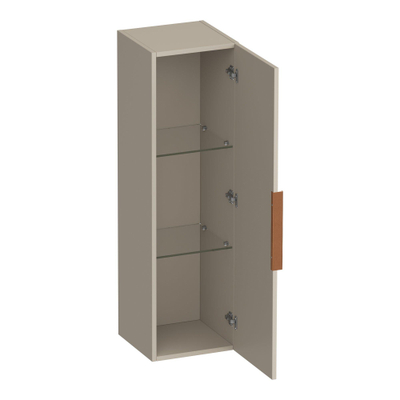 BRAUER Elevate armoire de salle de bains - 120x35x35cm - sans poignée posée - 1 porte - ouvrant à gauche ou à droite - beige mat