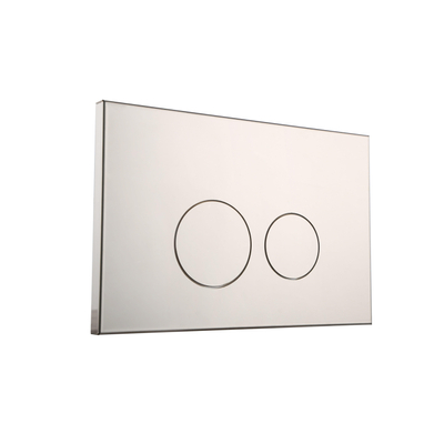 Geberit Réservoir encastrable - UP320 - plaque de commande QeramiQ metal - dualflush - boutons ronds - blanc mat