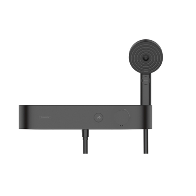 Hansgrohe Pulsify Select mitigeur thermostatique de douche avec tablette de douche 40cm mat noir