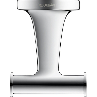 Duravit Starck T Handdoekhaak - dubbel - rond - chroom SHOWROOMMODEL