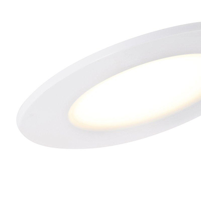 QAZQA Blanca Spot encastrable - 9x9cm - LED incluse - variation en 3 étapes - IP44 - blanc mat