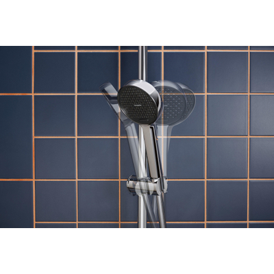 Hansgrohe Activera S ensemble de douche 95 - 2jets - EcoSmart unica - avec barre de glissement 65cm - chrome