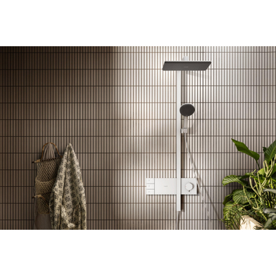 Hansgrohe Raindance alive Showerpipe - 210/340 2jet - ecosmart - thermostatische m.wit - thermostaat - mat wit