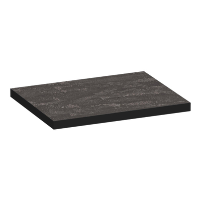 BRAUER MFCPlus Plan sous vasque MFC 59.6x46x3.6cm MFC Métal/Noir