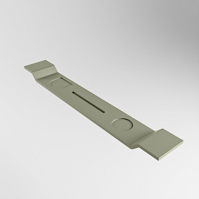 Mondiaz Easy Badplank - 12.5x86x4.2cm - Solid surface - Army mat SHOWROOMMODEL