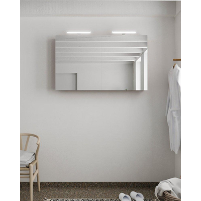 Mondiaz CUBB Armoire de toilette - 120x70cm - 2 portes - Rust (Brun)