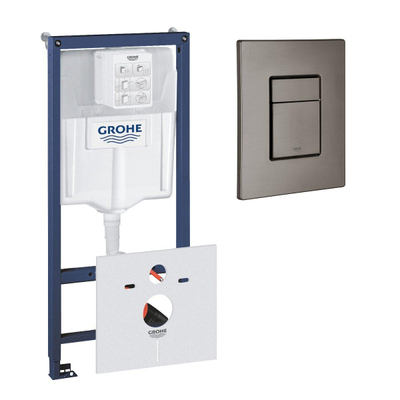 Grohe Rapid SL Inbouwreservoir - inclusief Skate Cosmopolitan bedieningsplaat - hard graphite (antraciet)