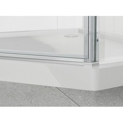 Marenza Neptune NWA3231 Cabine de douche - 90x90x195cm - pentagonale - verre clair - chrome