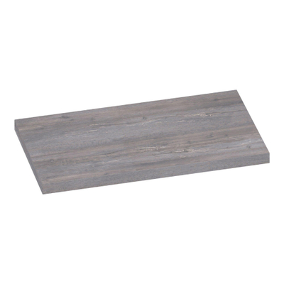 BRAUER MFC Wastafelblad - 80x46x4cm - zonder kraangat - MFC - grey Canyon