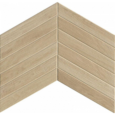 ÉCHANTILLON Terravito Elmare carreau mural et de sol - 7.5x45cm - 9mm - Rectangle - Imitation bois - Maple Chevron Mat