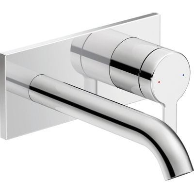 Duravit C.1 1 greeps wastafelmengkraan - 173x174x74mm - hoogglans chroom