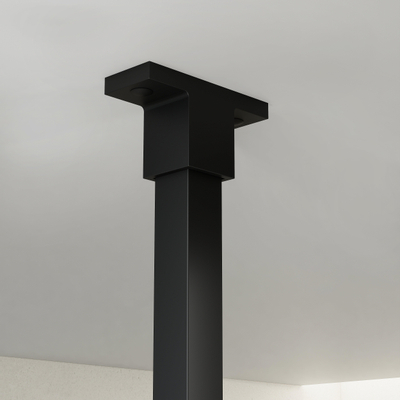 FortiFura Galeria Barre de renfort plafond 125cm pour douche à l'italienne - noir mat
