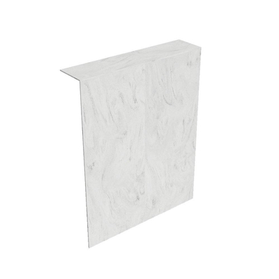 MONDIAZ HOPE Toiletplaat Set - solid surface achterwand - 100x125cm - Planchet 100x23cm - niet voorgeboord - Opalo
