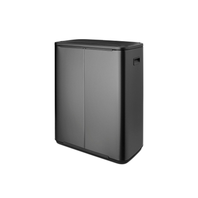 Brabantia Bo Touch Bin Poubelle - 60 litres - seau intérieur en plastique - confident grey