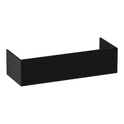 Ichoice semi-groovy meuble 120 2 119x30x45,5cm noir mat