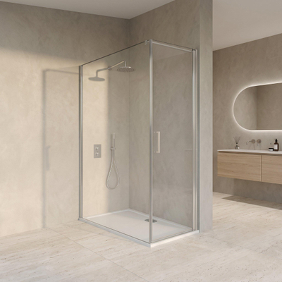 Fortifura Galeria Douchecabine - 60x160x200cm - profiel veiligheidsglas - antikalk - chroom