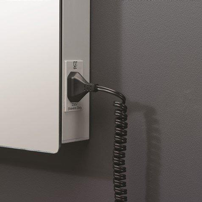 Crosswater Glide II Spiegel - 50x3.5x80cm - dimbaar - LED - aluminium (zilver)