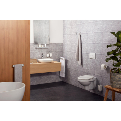 Haceka Aline Porte-serviettes - 46cm - double - pivotant - aluminium brossé